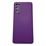 Capa Emborrachada Genérica Silicone Aveludado Anti-queda Roxo Para Samsung Galaxy S Galaxy S20 Fe De 1 Unidade