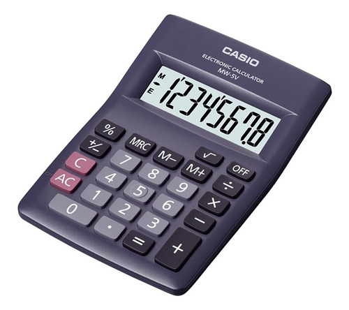 Calculadora Escritorio Casio Mw-5v Garantia Oficial 2 Años