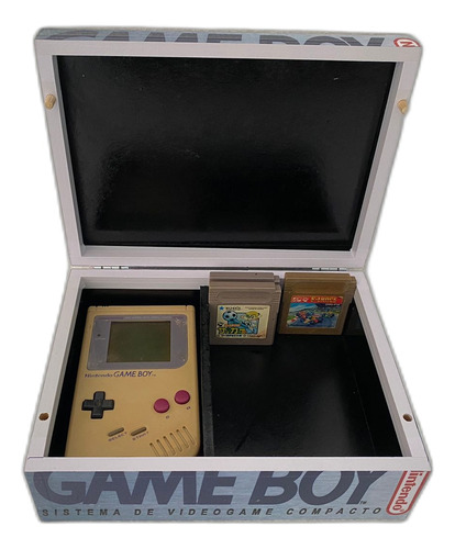 Caixa De Mdf Para Game Boy E Porta Cartuchos 