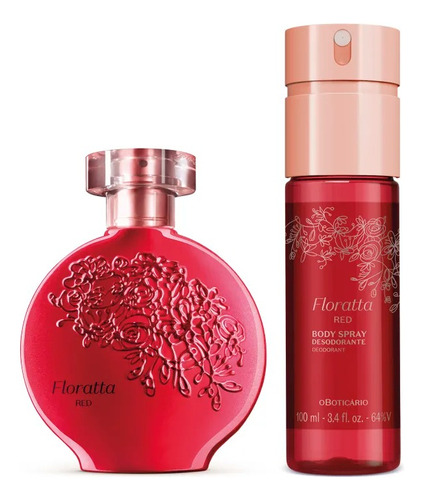 Kit Floratta Red: Desodorante Colônia 75ml+ Body Spray 100ml