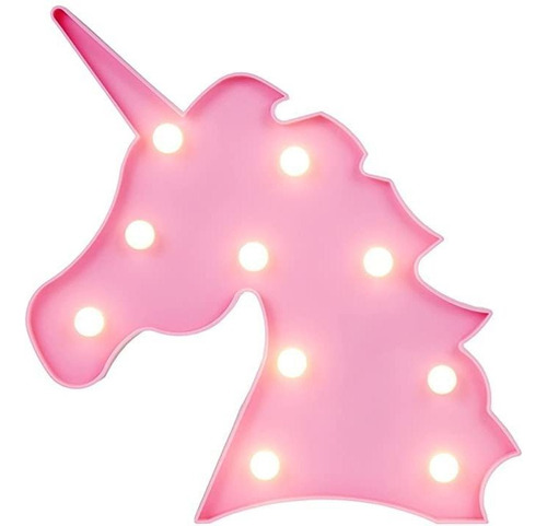 Lámpara De Unicornio 3d Led Night Light Para Niños