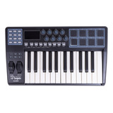 Controlador Midi Parquer 25 Teclas 8 Pads Lcd