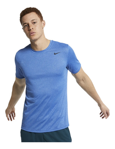 Camiseta Nike Breathe Run Top Ss Azul Hombre