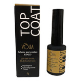 Top Coat Volia Gel Glitter Gold 9g Vòlia