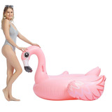 Gigante Inflable Lujible Flamingo Pool Float Fun Beach ...