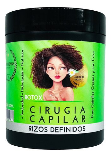 1 Crema Cirugia Capilar 500ml, Crema De Rizos 