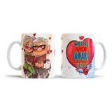 Taza De Café Up Disney Carl Y Ellie,11oz Varios Diseños.