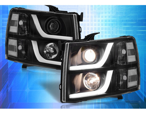 Faros Led Par Chevrolet Silverado 2007 2008 2010 2012 2014