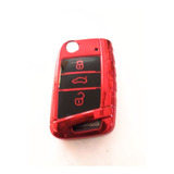 Funda Para Llave Auto Volkswagen Universal Mk7 Roja