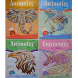 Lote X 4 Mandalas Animales Agua Tierra Aire Magia