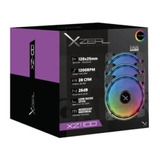 Ventilador Xzeal Xz1100 Rgb Led 120mm 1200rpm 3 Piezas