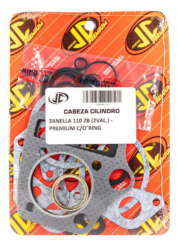 Junta Tapa Cilindro Zanella Zb 2v 110 Premium Con Oring Jc