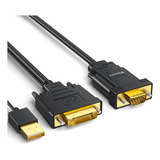 Cable Foinnex Dvi A Vga 6.6 Pies, Cable Dvi-d A Vga, Dvi Vga