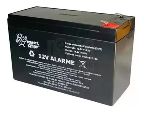 Bateria Selada 12v Alarme Nobreak Alarme Cerca Elétrica