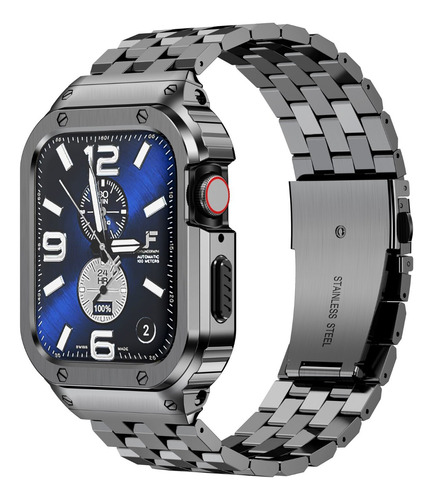 Correa + Funda De Acero Para Apple Watch Ultra 8 7 Se 6 5 4