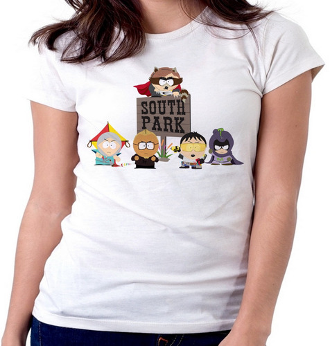 Blusa Camiseta Feminina Baby Look South Park Personagens 2