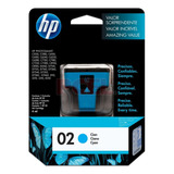 Cartucho De Tinta Hp Hp 02 Color Cian De 4 Ml