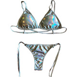 Conjunto Bikini Holográfica