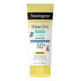 Protetor Solar Neutrogena Kids Sheer Zinc Mineral 88ml  Eua