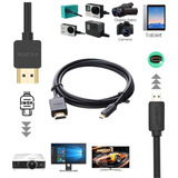 Cable Hdmi A Micro Hdmi Premium 4k Bidireccional 3mts Ugreen