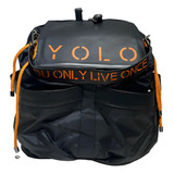 Mochila Bolsa Para Notebook Casual Sheldon Nylon Yolo Preta