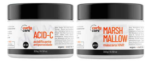 Kit Curly Care Acidificante Acid-c + Mascara Hnr Marshmallow