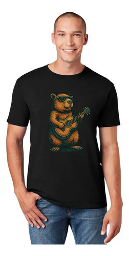 Playera Hombre Capibara Carpincho Frases 001846