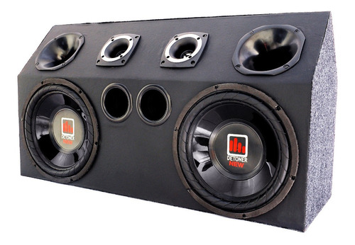 Caixa Trio Dupla C/ 2 Subs 12 + 2 Drivers + 2 Tweeter