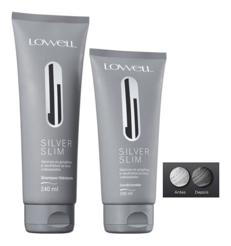 Lowell Kit Matizador Silver Slim Shampoo Condicionador Preço