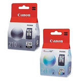 Canon Pg-210 Negro, Cl-211 De Tinta A Color Conjunto De Cart