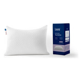 Almohada Luuna Memory Foam Ajustable Suave, King Size Color Blanco