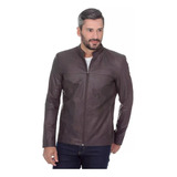 Jaqueta De Couro Masculina Casual Slim Festa 100% Legítimo 