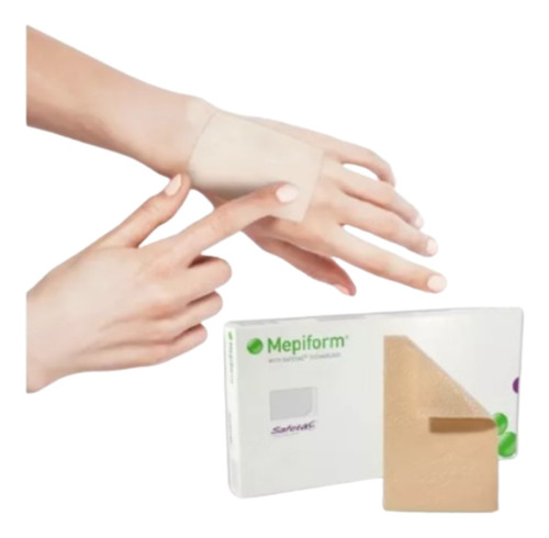 Mepiform Curativo De Silicone 10x18cm Molnlycke   01 Unidade