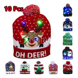 Lotes 10 Gorro Navideño Mayoreo Regalos Navidad Adulto Niño