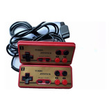 Control Gamer Vintage Turbo Famicom 2 Piezas Nuevos En Caja