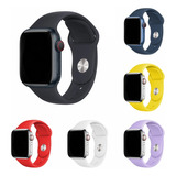 Pulseira Sport Silicone Para Apple Watch 42mm 44mm 45mm 49mm
