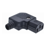 Plugue Conector Iec 320 C13 90 Graus - Fêmea