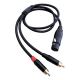 Cable De Audio Rca Macho A Hembra Xlr Canon