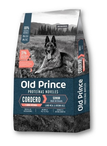 Old Prince Cordero Senior All Breeds Proteinas Noveles 3 Kgs