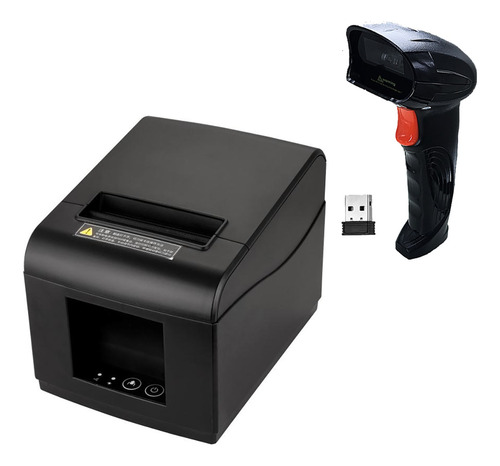 Impressora Fiscal Térmica 80mm + Leitor Código Barras Semfio