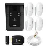 Kit Interfone 4 Pontos Agl Com Monofone, Fechadura E Cabo