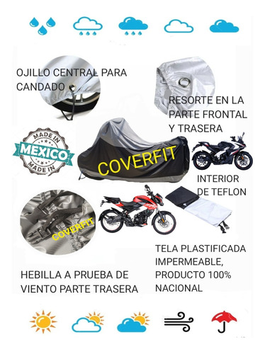 Funda Xl Impermeable Para Moto De Trabajo Bajaj Pulsar 