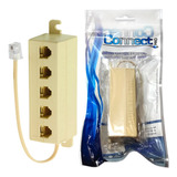 Multiplicador Rj11 Ramal Telefone 1x5 Saídas Splitter Hub