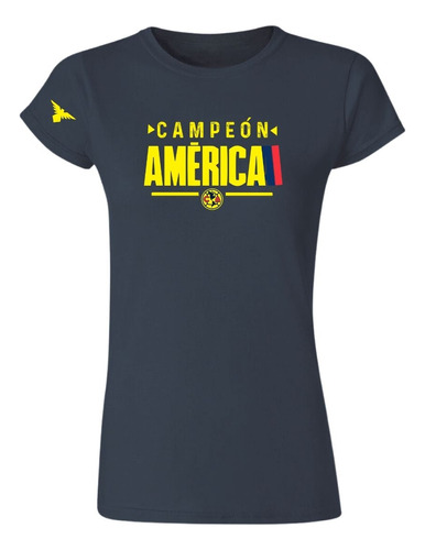 Jersey Playera Fútbol América Mujer Campeón Nueva Az