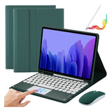 Capa Com Teclado+mouse+caneta Para Galaxy Tab A7 10.4  Ñ