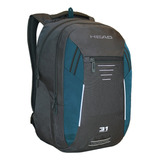 Mochila Porta Laptop Crosstrek New Gris Turquesa Head