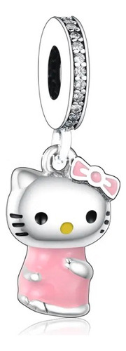 Charm 100% Plata Ley S925 Hello Kitty Gato Para Pandora