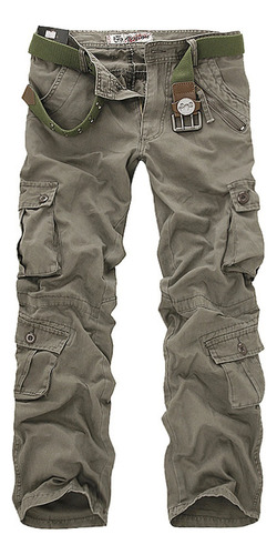 Pantalones Tipo Cargo Para Hombre, Infractales, Sueltos, Con