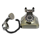 Teléfono Fijo Vintage De Bronce Envejecido De Alta Definició