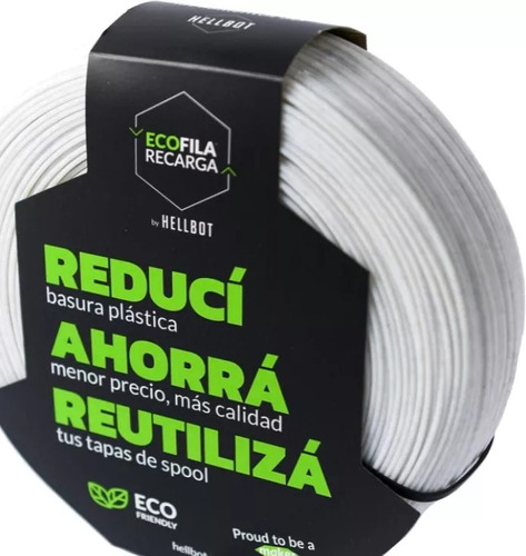  Recarga Filamento 3d Pla Hellbot Ecofila 1,75mm-n4print